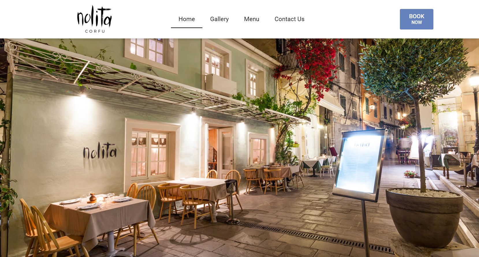 Κατασκευή Ιστοσελίδων Κέρκυρα - Nolita Restaurant Corfu Island cover image ιστοσελίδα Κέρκυρα